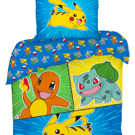 Dekbedovertrek set - Geel | Pokémon