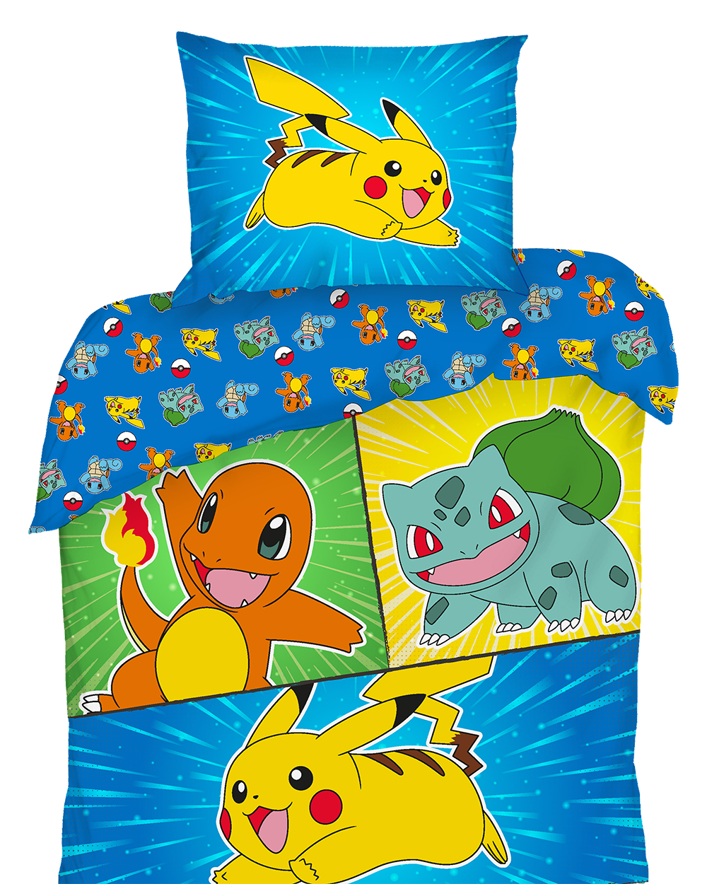 Dekbedovertrek set - Geel | Pokémon