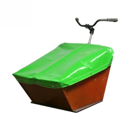 Dekzeil Bakfiets Kort Appelgroen | de Poort