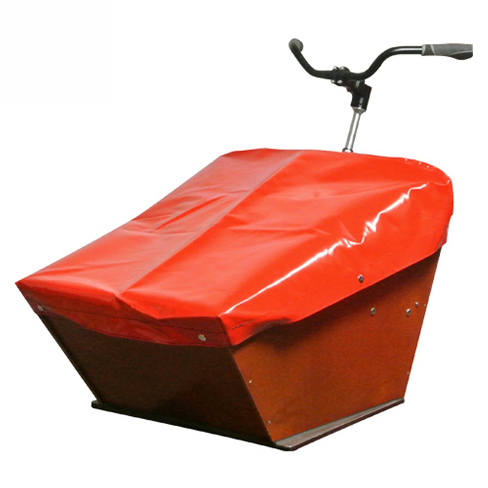 Dekzeil Bakfiets Kort Rood | de Poort
