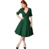 Unique Vintage Delores Swing Dress Green-XXXL | Unique Vintage