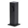 Delta S buitenstopcontactpaal - 30cm - 2 stopcontacten - IP44 waterdicht - Tuincontactdoos - Stekkerdoos - Zwart | HOFTRONIC