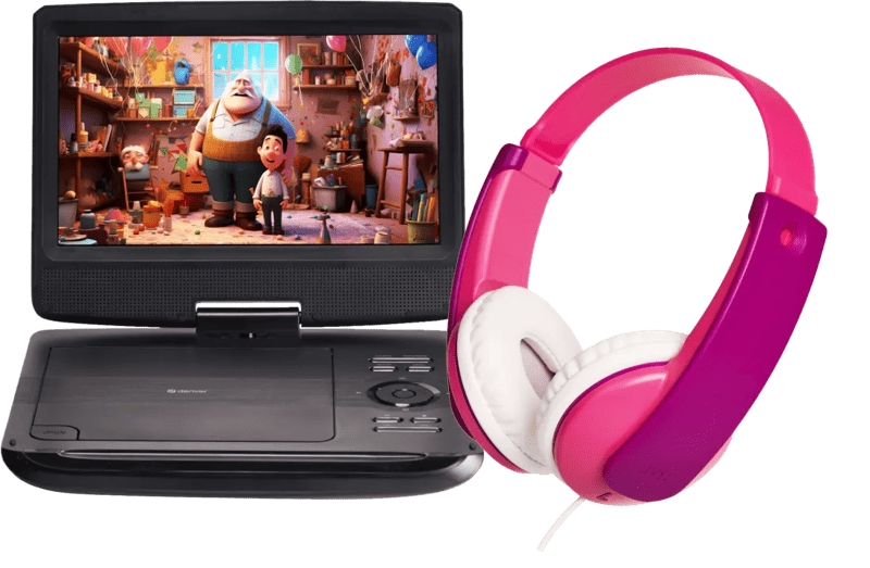 Denver MT-1097 + JVC HA-KD7 Roze