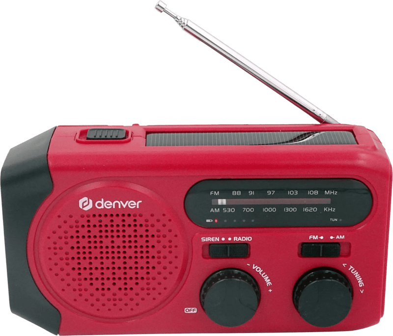 Denver SCR-2010 Noodradio Rood