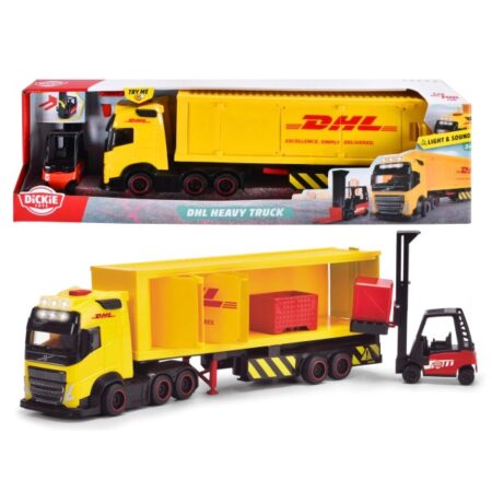 Dickie Toys Vrachtwagen Dhl Met Heftruck Met Licht En Geluid | Dickie