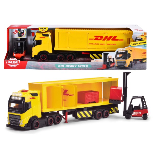 Dickie Toys Vrachtwagen Dhl Met Heftruck Met Licht En Geluid | Dickie