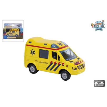 Die Cast pull back Ambulance/8cm | Die Cast