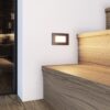 Dillon LED Inbouw wandlamp Zwart - 3 Watt 340 Lumen - 3000K warm wit - IP54 - Wand Inbouwspot rechthoek - Tuinverlichting - trapverlichting | HOFTRONIC
