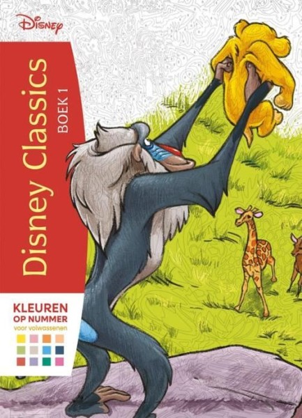 Disney Classics Boek 1 - Kleuren Op Nummer Voor Volwassenen | Deltas