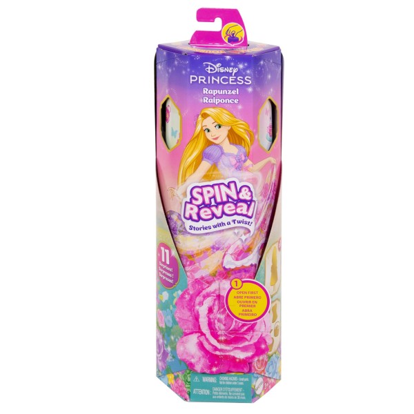 Disney Princess spin & reveal Rapunzel pop | Mattel