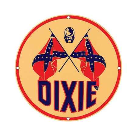 Dixie Gasoline Man Logo Emaille Bord | Fiftiesstore