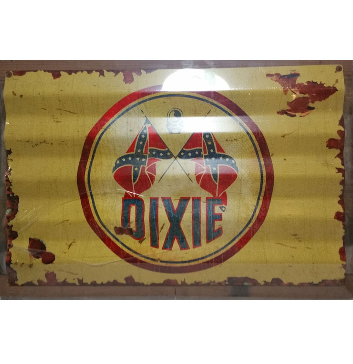 Dixie Metalen/Houten Bord Met Reliëf | 19% korting | Fiftiesstore
