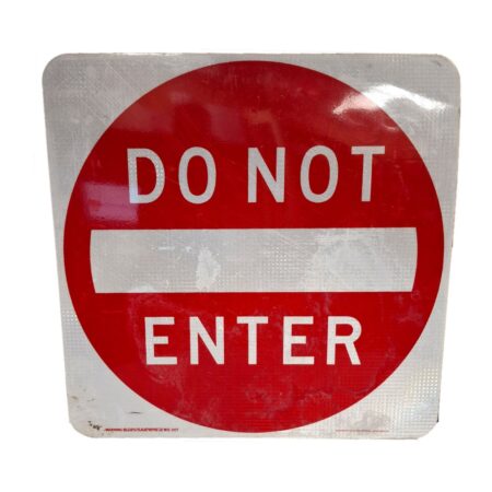 Do Not Enter Amerikaans Verkeersbord - 76 x 76cm - Origineel USA Vintage | The Dutch Pickers