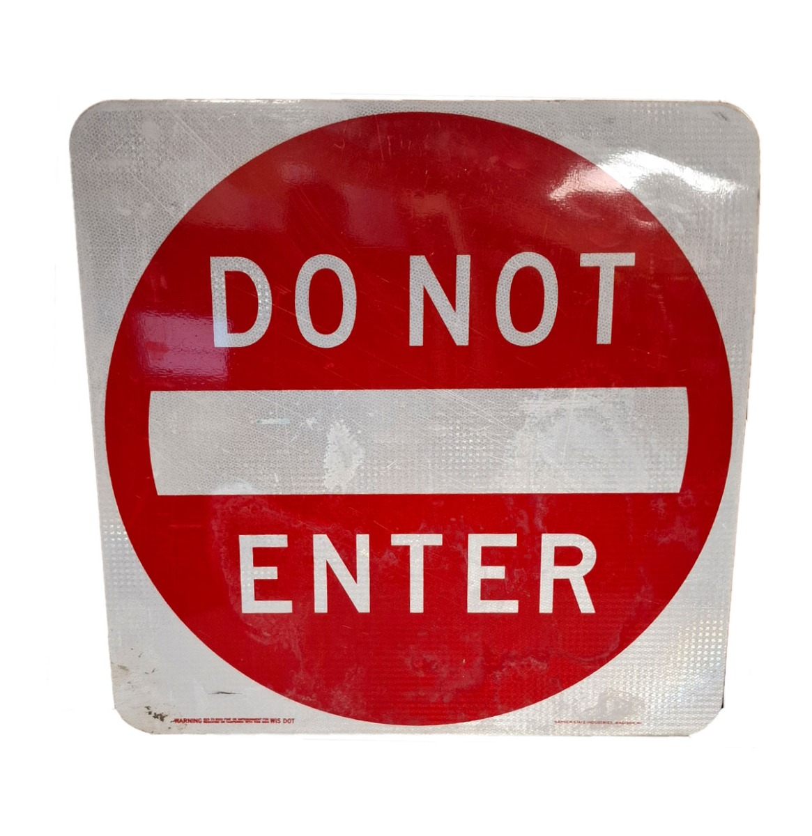 Do Not Enter Amerikaans Verkeersbord - 76 x 76cm - Origineel USA Vintage | The Dutch Pickers