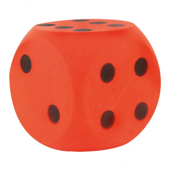 Dobbelsteen Soft Rood 16cm |