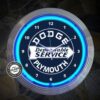 Dodge Plymouth Dependable Service Neonklok 38 cm | Dodge