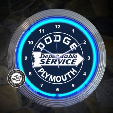 Dodge Plymouth Dependable Service Neonklok 38 cm | Dodge