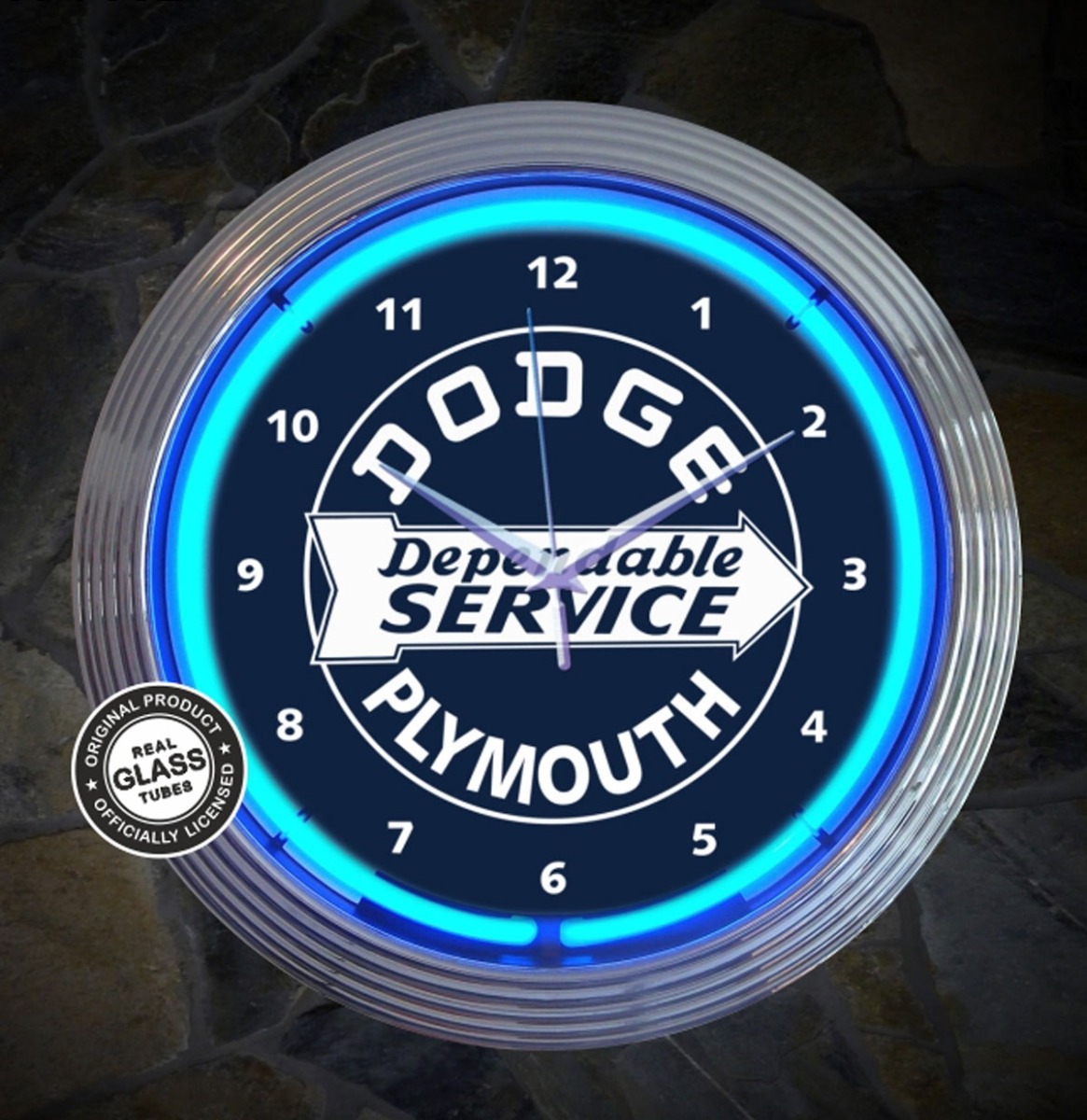 Dodge Plymouth Dependable Service Neonklok 38 cm | Dodge