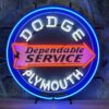 Dodge Plymouth Neon Verlichting 60 cm - Blauw
