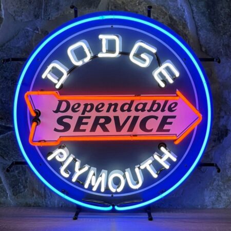 Dodge Plymouth Neon Verlichting 60 cm - Blauw