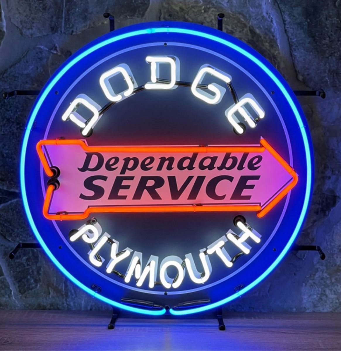 Dodge Plymouth Neon Verlichting 60 cm - Blauw
