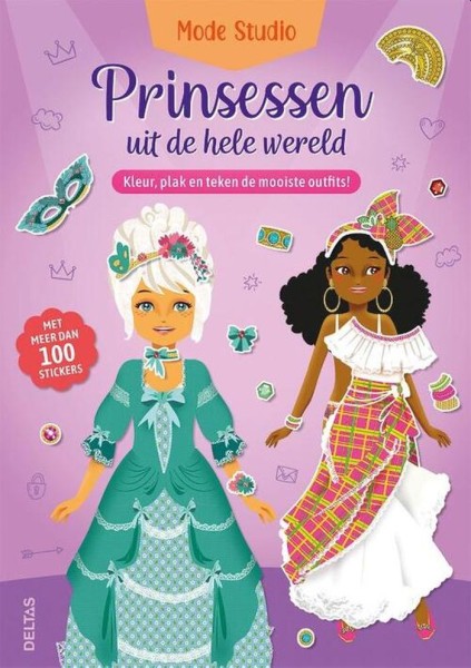 Doeboek Mode Studio - Prinsessen Uit De Hele Wereld | Deltas