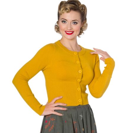 Dolly Cardi Mustard-L | Banned