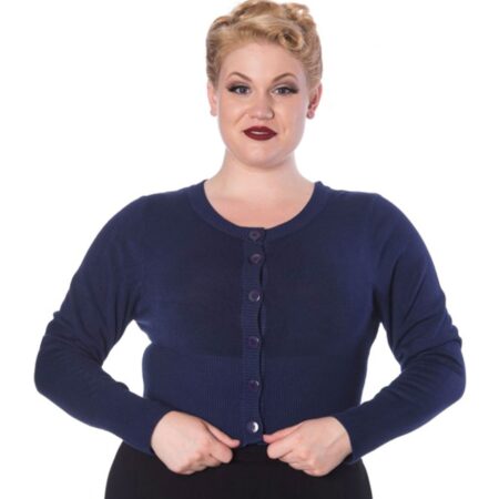 Banned Dolly Cardi Night Blue-L | Banned