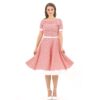 Dolly & Dotty Darlene Swing Dress Gingham Red & White -XXXXXL | Dolly and Dotty