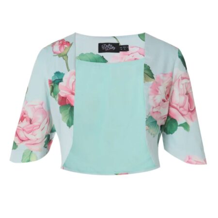 Dolly & Dotty Lisette Bolero Pink Rose Baby Blue-S | Dolly and Dotty