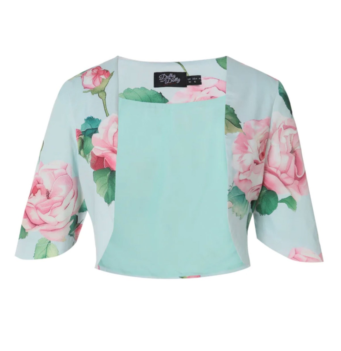 Dolly & Dotty Lisette Bolero Pink Rose Baby Blue-S | Dolly and Dotty
