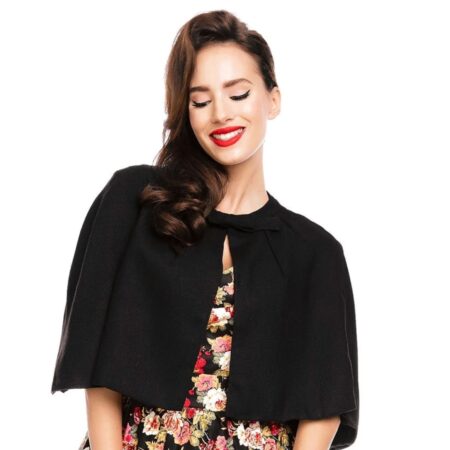 Dolly & Dotty Sabrina Cape Black-M/L | Dolly and Dotty