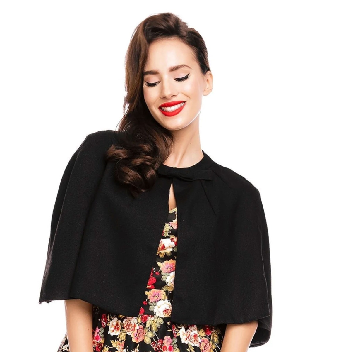Dolly & Dotty Sabrina Cape Black-M/L | Dolly and Dotty