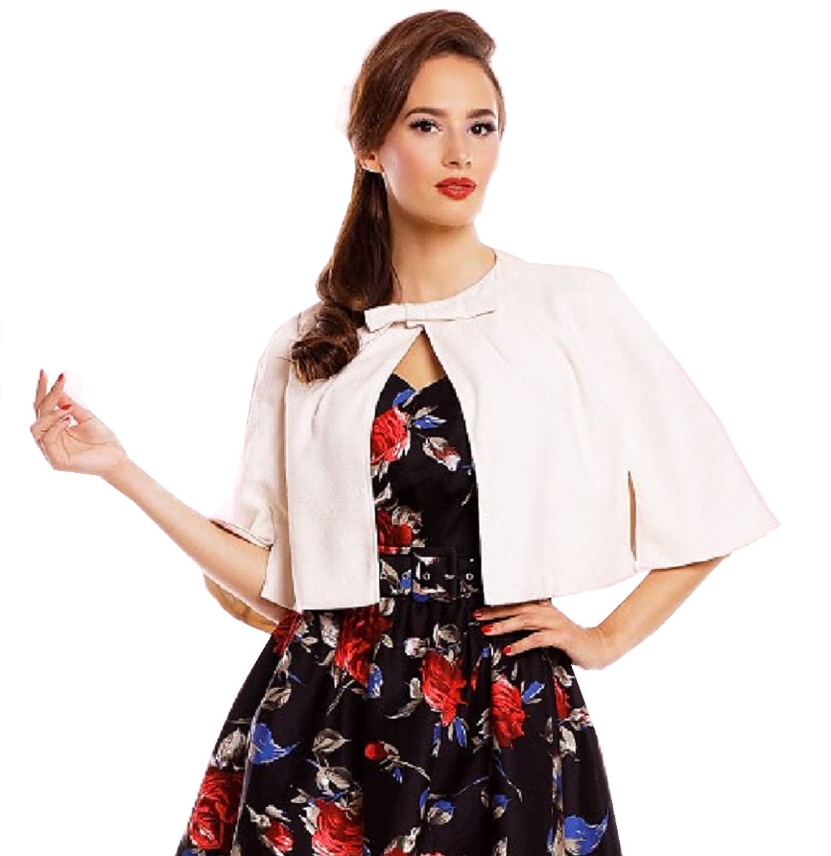 Dolly & Dotty Sabrina Cape Ivory-M/L | Dolly and Dotty