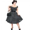 Dolores Doll Dress Polka Black / White-32 (NL)/ 6 (UK) | 46% korting | Collectif