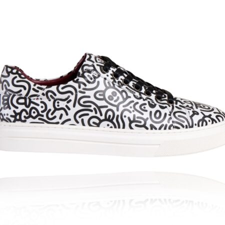 Doodle Arty Sneakers Lureaux - Handgemaakte Nette Schoenen Voor Heren | Lureaux