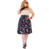 Doris Skirt Black Western Print-XXL | 49% korting | Fiftiesstore