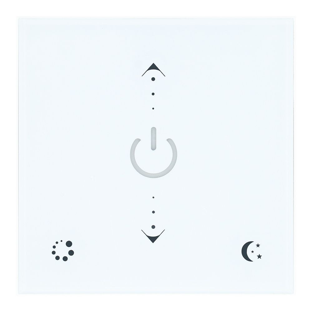 Draadloze LED Touch Dimmer - Touchpaneel - Geschikt voor 12 Volt Inbouwspots - Voor inbouw & opbouw - 2.4GHz - Wit | HOFTRONIC