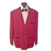Drape Jacket Bordeaux / Black Velvet size 52 | 14% korting | Fiftiesstore