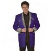 Drape Jacket Paars / Wit Ocelot size 52 | 46% korting | Fiftiesstore