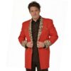 Drape Jacket Red / Leopard-56 (NL) / 30 (UK) | 46% korting | Fiftiesstore