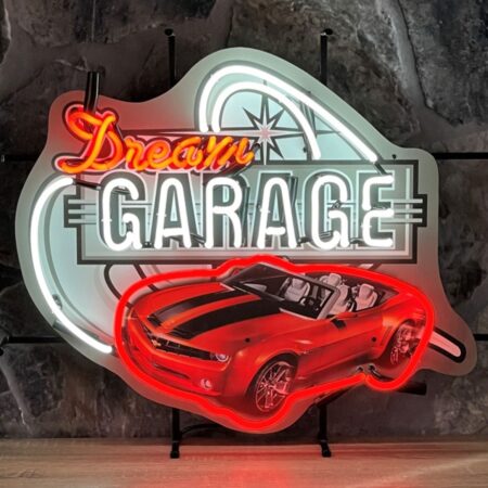 Dream Garage Chevrolet Camaro Neon Verlichting 69 x 58 cm - Rood