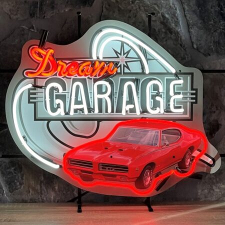 Dream Garage Pontiac GTO Neon Verlichting 69 x 58 cm - Rood