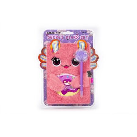 Dream Pop Fluffy Dagboek Axelot Met Pompompen |