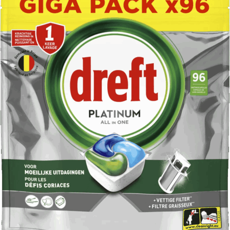 Dreft Vaatwastabletten Platinum All In One - 66 stuks