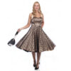 Dress Satin Champagne Lace Black-36 (NL) /10 (UK) | 40% korting | Vivien of Holloway