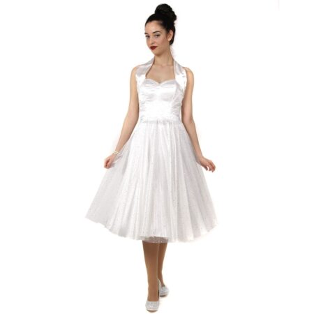 Dress Starlight Satin White-42 (NL)/ 16 (UK) | 35% korting | Vivien of Holloway