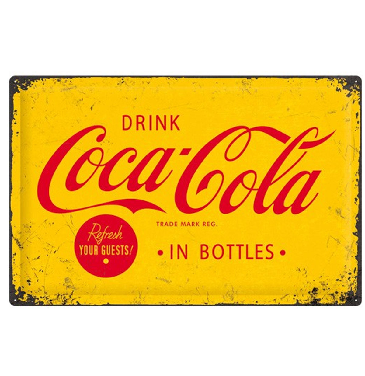 Drink Coca-Cola In Bottles Metalen Bord 40 x 60 cm | Coca-Cola