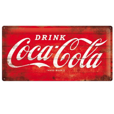Drink Coca Cola Wood Look 25 x 50 cm | Coca-Cola