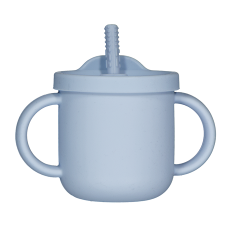 Drinkbeker met rietje - Blauw | Zeeman
